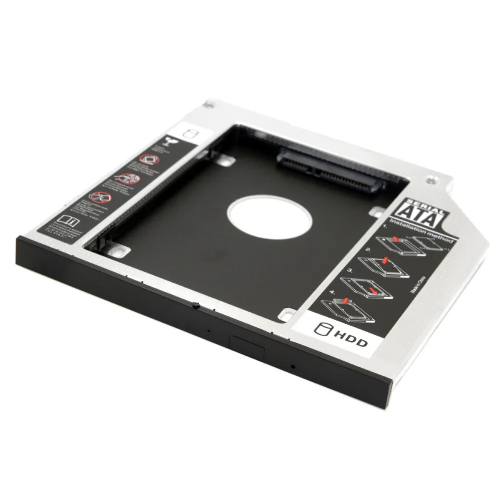 Xiwai SATA 22pin HDD HD жесткий диск Caddy чехол для 12 7 мм универсального ноутбука CD / DVD ROM Optical