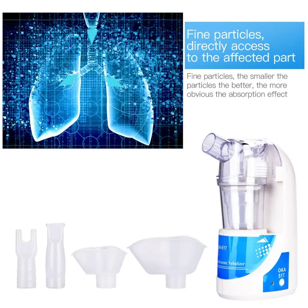 

Home Medical Equipment Ultrasonic Nebuliser Inhaler For Kids Adults Portable Atomizer Inhalator Health Care Steaming Device 37