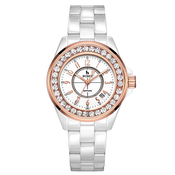Reloj Mujer повседневные женские часы роскошные женские часы керамические кварцевые часы Relogio Feminino модные часы женские часы Новинка - Цвет: GoldNumber
