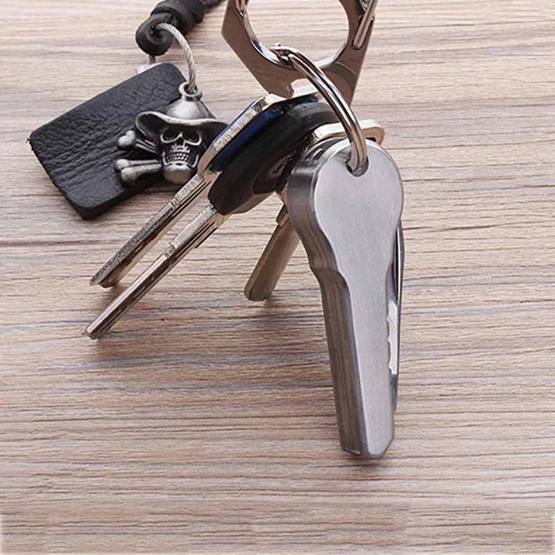 

New Mini Folding Knife Outdoor Hunting/Survival Tactical Camping Pocket Knives All-metal Multi-function Key Ring Knives