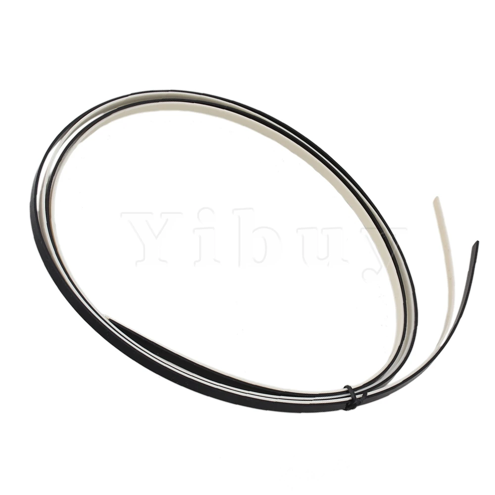 

Yibuy 2PCS x 5 Feet Guitar ABS bindings White and black for Guitar maker