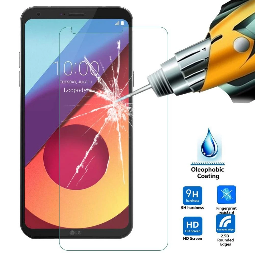 Защитное стекло HOPCHAM закаленное 2.5D 9h для Lg Q6 Q6Plus M700A M700 Q6a Alpha|Защитные стёкла и