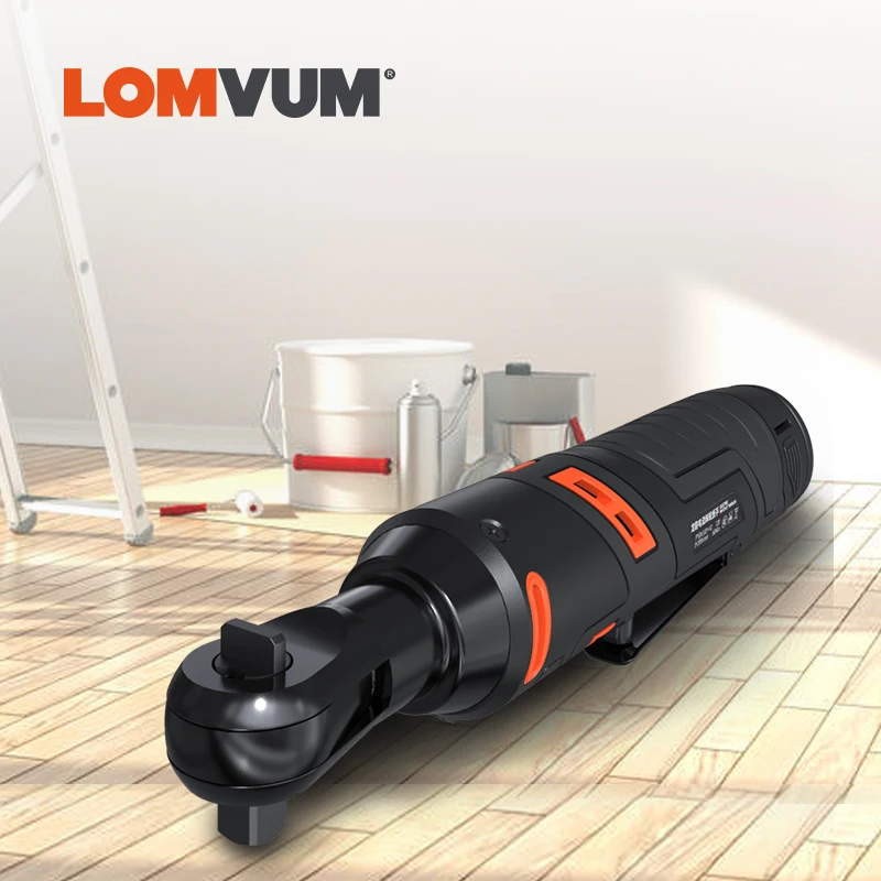 LOMVUM электрический ключ с трещоткой 12v 3/8 corldless набор гаечных ключей 60NM крутящий