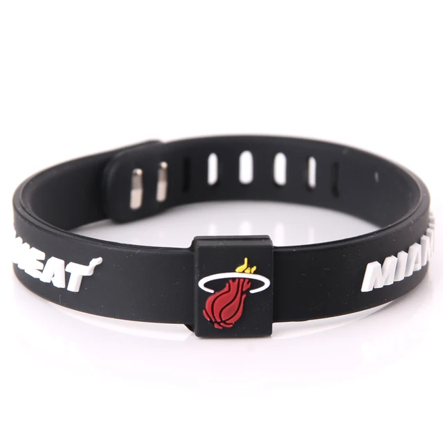 Silicone Basketball Team Bracelets Men Sport Energy Size Can Adjust