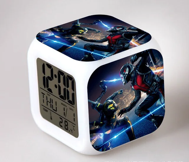 Manga Attack on Titan Alarm Clocks,Glowing LED Color Change Digital