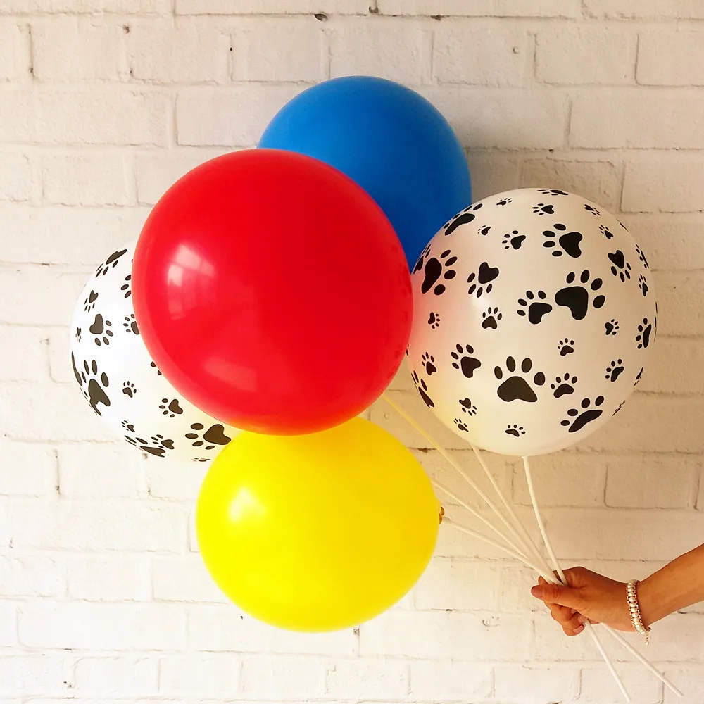 

50pcs/lot Paw Party Balloons, Paw Print Birthday arrangement Children's Day Decoration Party supplies 12inch 2.8g thicken