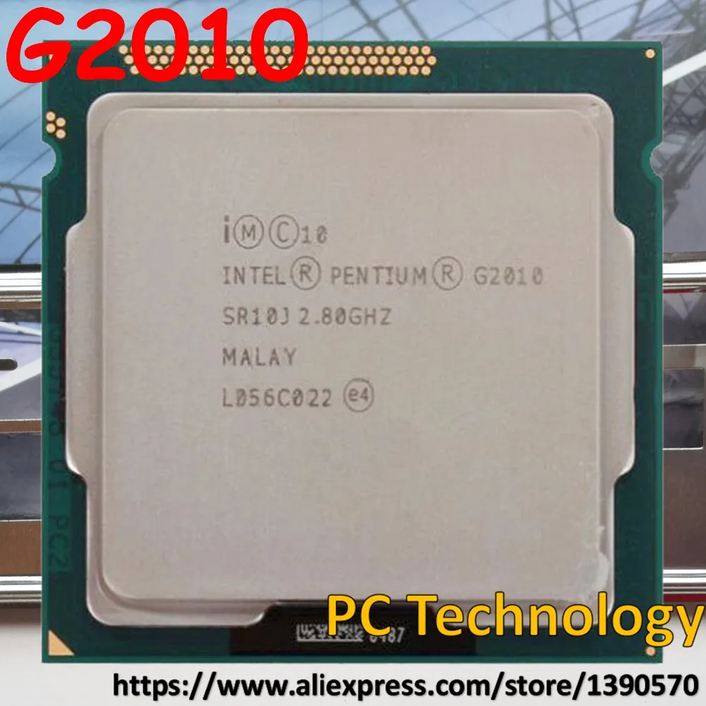 Процессор Intel G2010 Процессор 2,8 ГГц 3 м LGA1155 55W настольный двухъядерный доставку в течение 1 дня