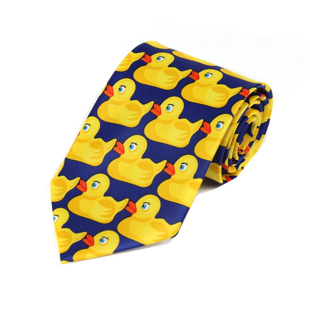 Men's Fashion Animal Ties for Mens Tie Ducks 2017 Rubber Ducky Tie
