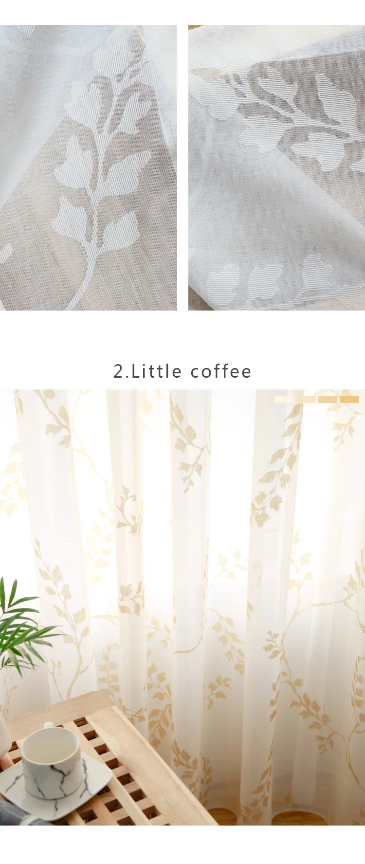 CITYINCITY luxury Pastoral curtains for living room Burn out kitchen curtain For bedroom Window ready made Curtain Customized07