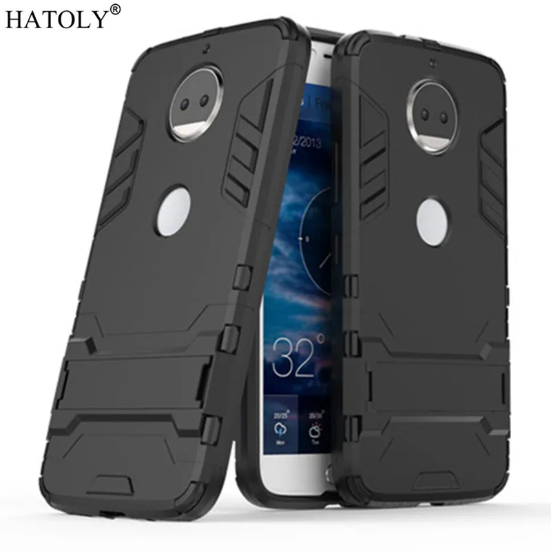 

For Armor Case Motorola Moto G5S Plus Case Shockproof Robot Silicone Rubber Hard Back Phone Cover For Moto G5S Plus HATOLY 5.5