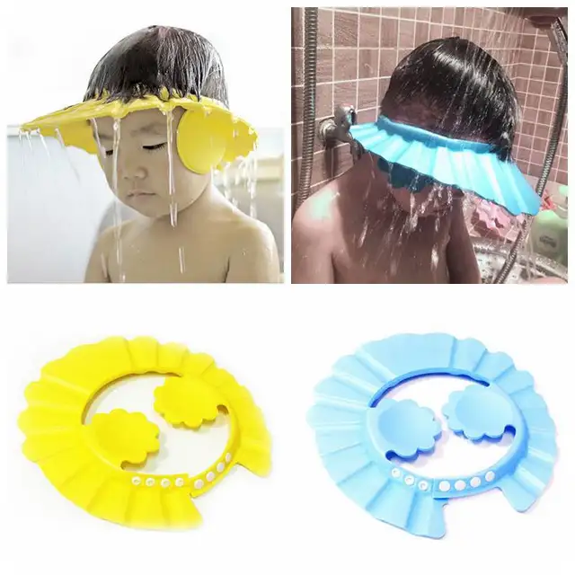 Buy Durable Baby Bath Visor Hat Adjustable Kids Shower