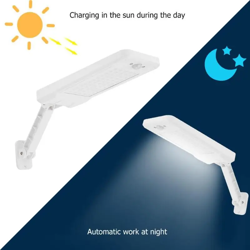 Emissor de Luz Sensor de Movimento Jardim ao ar Parede para Jardim Diodo Solar Livre Lâmpada Controle Remoto Regulável Garagem Luz Rua 60 Pir Ip65 17 Cheap Lâmpadas solares