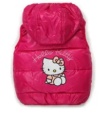 Livraison gratuite 1-6Y Filles Gilets Enfants de Down Coton Chaud Gilet Bébé Filles Doux Floral Gilet Enfants Gilet Survêtement manteau