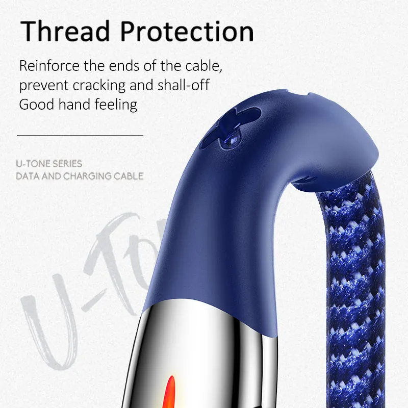USAMS Smart Auto Disconnect кабель для iPhone Быстрая зарядка отключение питания USB зарядный