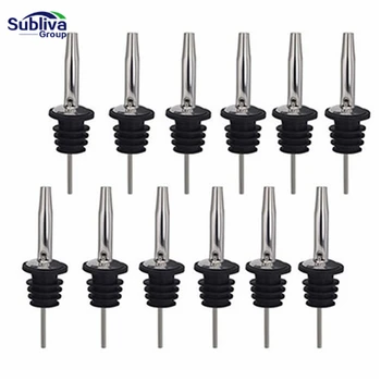 

Free Flow Stainless Steel Liquor Bottle Speed Pourers with Tapered Spout Set of 12 Bar Accessories Bar Tools