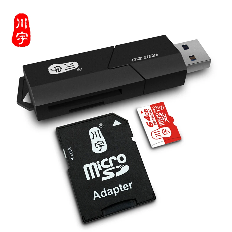 Kawau USB 2,0 Microsd кард-ридер поддерживает до 128 ГБ с sd-слотом кард-ридер C295 высокое качество скорость для компьютера