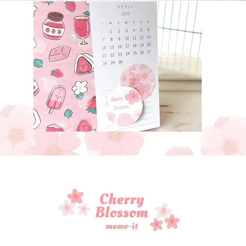 24 шт./лот Sakura memo pad мини цветочные листья и индекс Липкие заметки стикер Дневник