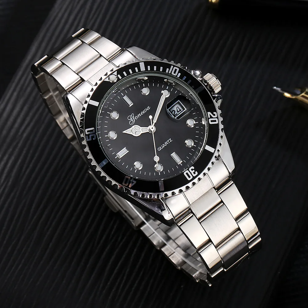 

Mens Fashion Watches Military Stainless Steel Date Sport Quartz Analog Wrist Watch Men Watch Relogio