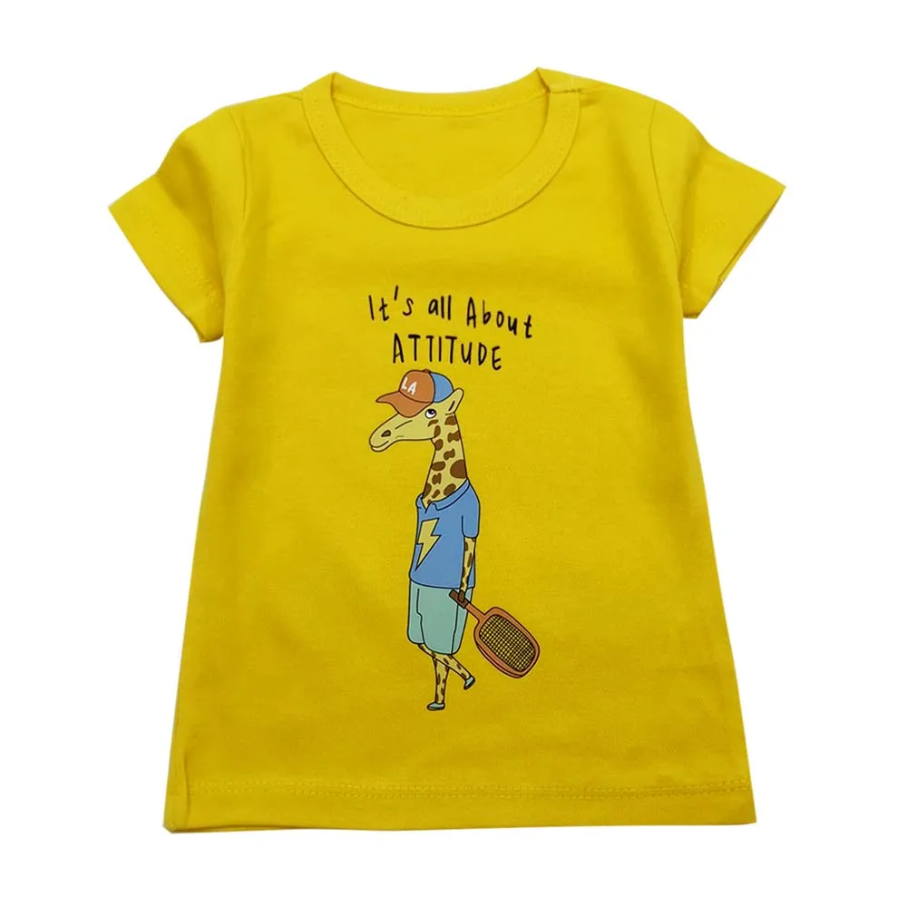 New Children's Tops Children's Clothes Boys Cotton T-Shirt Boys Short Sleeve Summer T-Shirt Beach - Цвет: 19