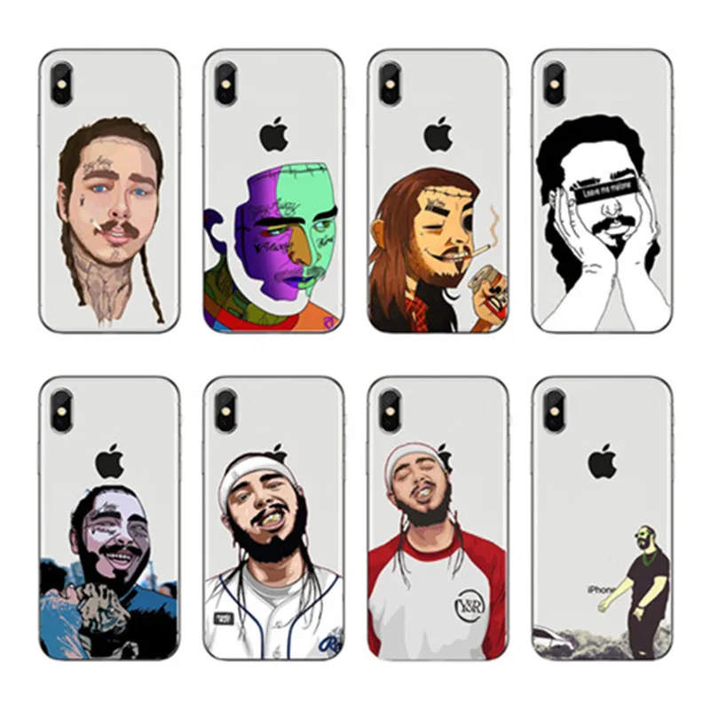 Жесткие защитные чехлы Post Malone Exclusivo дизайн de Alta Qualidade caso телефон для iPhone Da Apple X 8