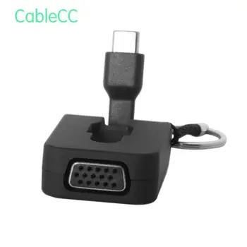 

1080P USB 3.1 Type C to VGA Converter Male to Female USB-C Adapter Cable for Macbook Chromebook Pixel