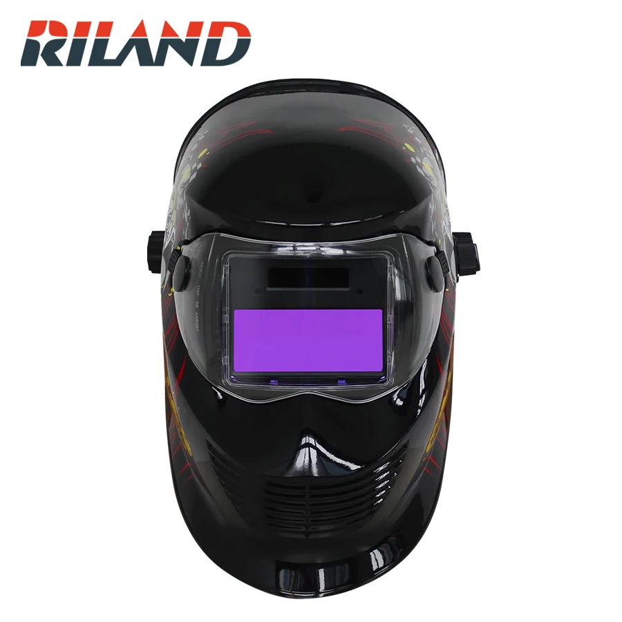 

RILAND CLOWN X902T Auto Darkening Welding Helmet Mask cap Arc Tig Mig Grinding Solar Powered Welding Cap