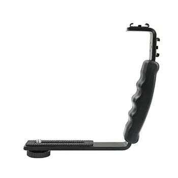 

L Bracket Micphone Hand Grip Mount Holder For DJI OSMO Mobile 2/Zhiyun Smooth 4 portable extension bracket