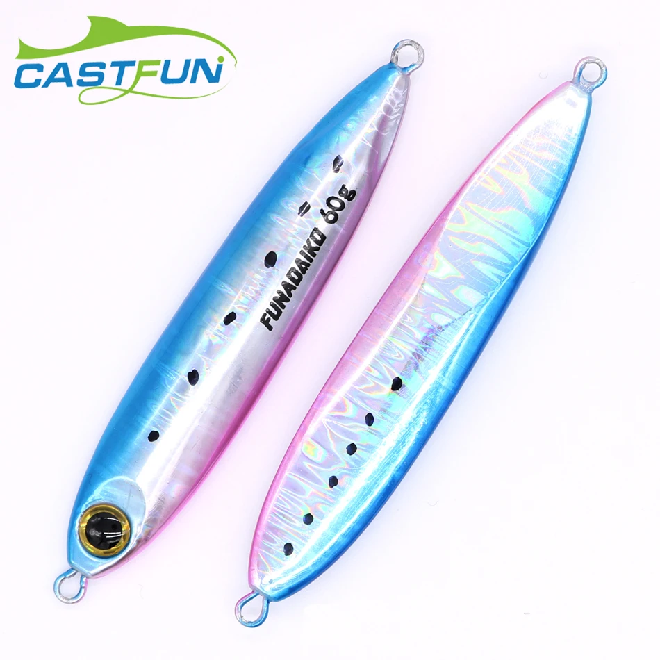 

Free Shipping Slow Blatt Cast SLIM Shore Jigging Lures 30g 40g 60g Micro Jig Metal Jig Casting Coral Trout Lure Saltwater
