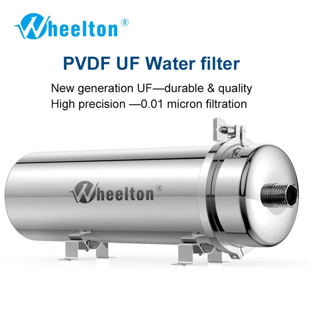Best Offers Wheelton PVDF UF Water Purifier Whole house ultration water filter 0.01um Filters 3500L/H SUS304 Drinkable water(Base on municip