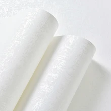 Кремовый Белый Текстурированный сплошной цвет простые обои Особенности современные обои спальня гостиная фон 10 м рулон