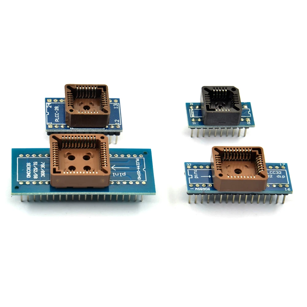 8 шт. программист разъем адаптера Комплект SOP8+ SOP16+ PLCC32+ PLCC44 адаптер для TL866CS TL866A EZP2010 RT809H программист