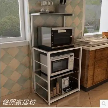 4 слоя кухонная полка наземная стойка для микроволновой печи из закаленного стекла стойка для духовки для хранения электроники одежда посуда для получения