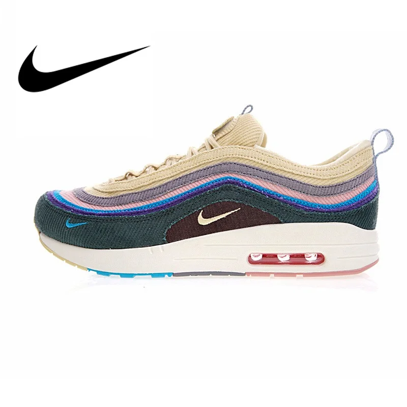 Оригинальный Nike Оригинальные кроссовки Air Max 1/97 VF SW мужские кроссовки спортивная обувь Спорт на открытом воздухе Прогулки Бег удобные AJ4219