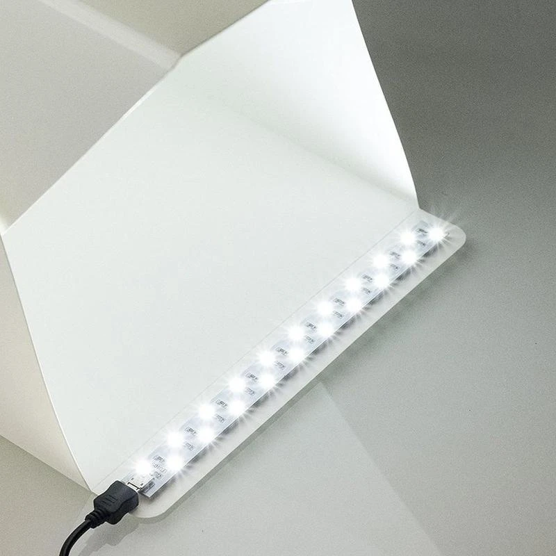 

4PCS LED Light Strip 20CM 35CM Photo Studio Lighting Soft Box Shooting Tent Closet Lightbox Photography Box Studio Accessories