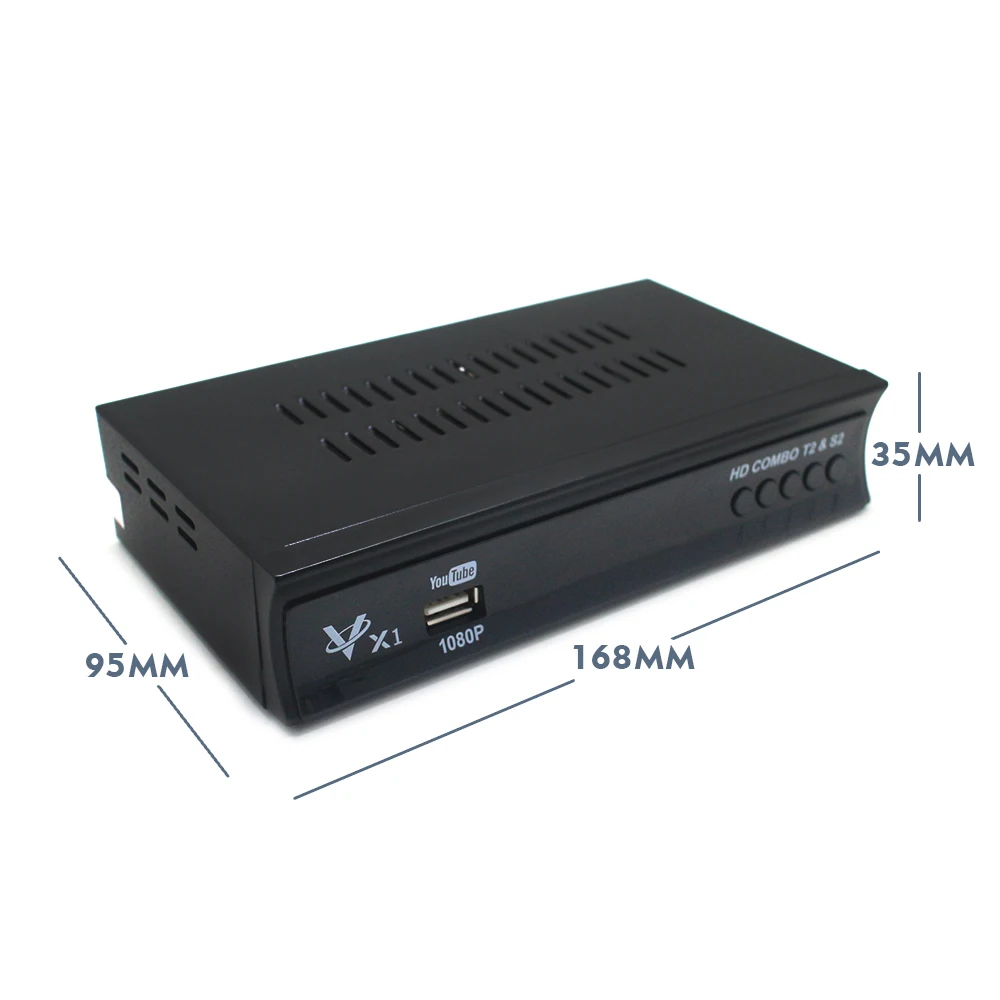 Vmade DVB-T2 DVB-S2 Combo TV Tuner HD Digital Terrestrial Satellite Receiver H.264 MPEG-2/4 Support Dolby AC3 Cccam IPTV Youtube