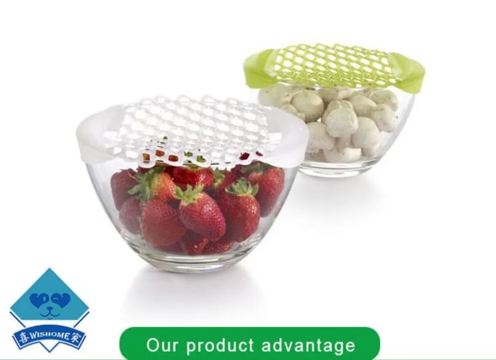 Flexible Silicone Colander,Green Color Heat resistant Strainer Fit most