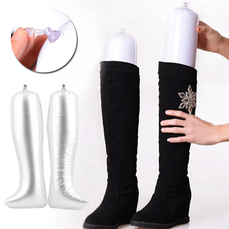 

1 Pair Inflatable Shoes Support Organizer Rack Boots Shaper Stretcher Creative Practical Home Accessories Household Supporter