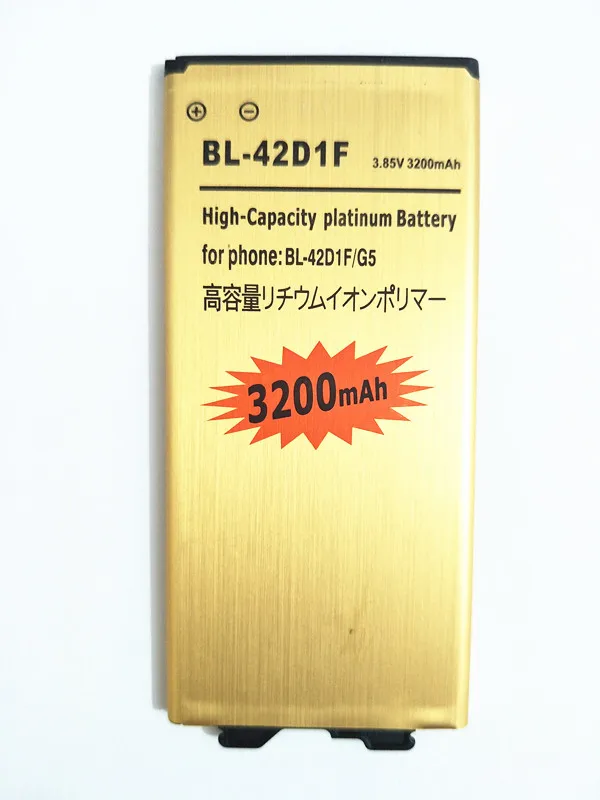 

AZK Gold 3200mAh BL-42D1F Battery for LG G5 H868 H860 F700K H850 H830 H820 VS987 Phone High Quality Mobile Replacement Battery