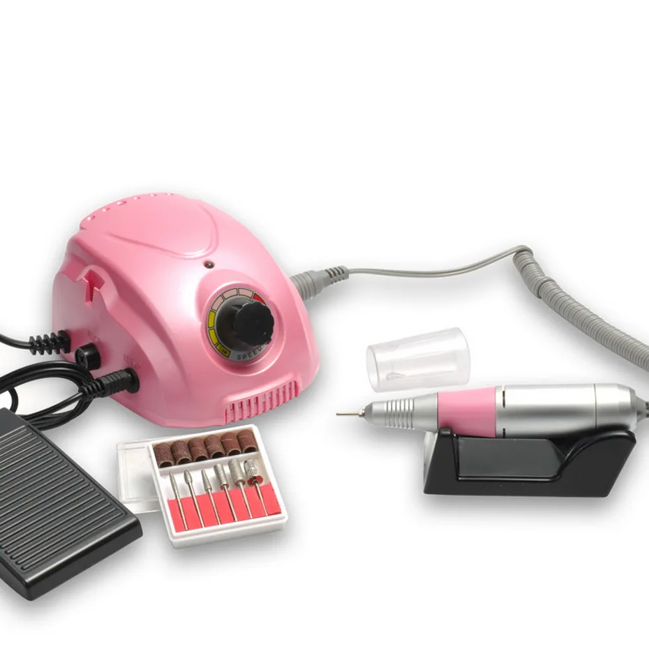 

2018 30000RPM Electric Nail Art Drill Machine DIY Manicure Set + Drill Nail Bit, Nail File Accessories Pedicure Pen EU plug Tool