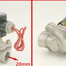 1/" Нормально открытый 2 Way Нержавеющая сталь Витон электромагнитный Клапан 2w160-15bk dc12v dc24v или AC220V