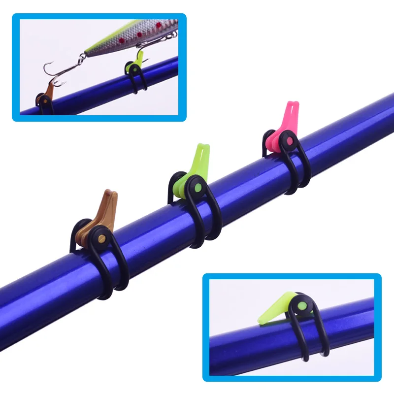 10 шт./пакет Пластик хранитель для крючков для Удочка приманки ложка тройной рыболовный крючок безопасности держатель рыболовные снасти аксессуары