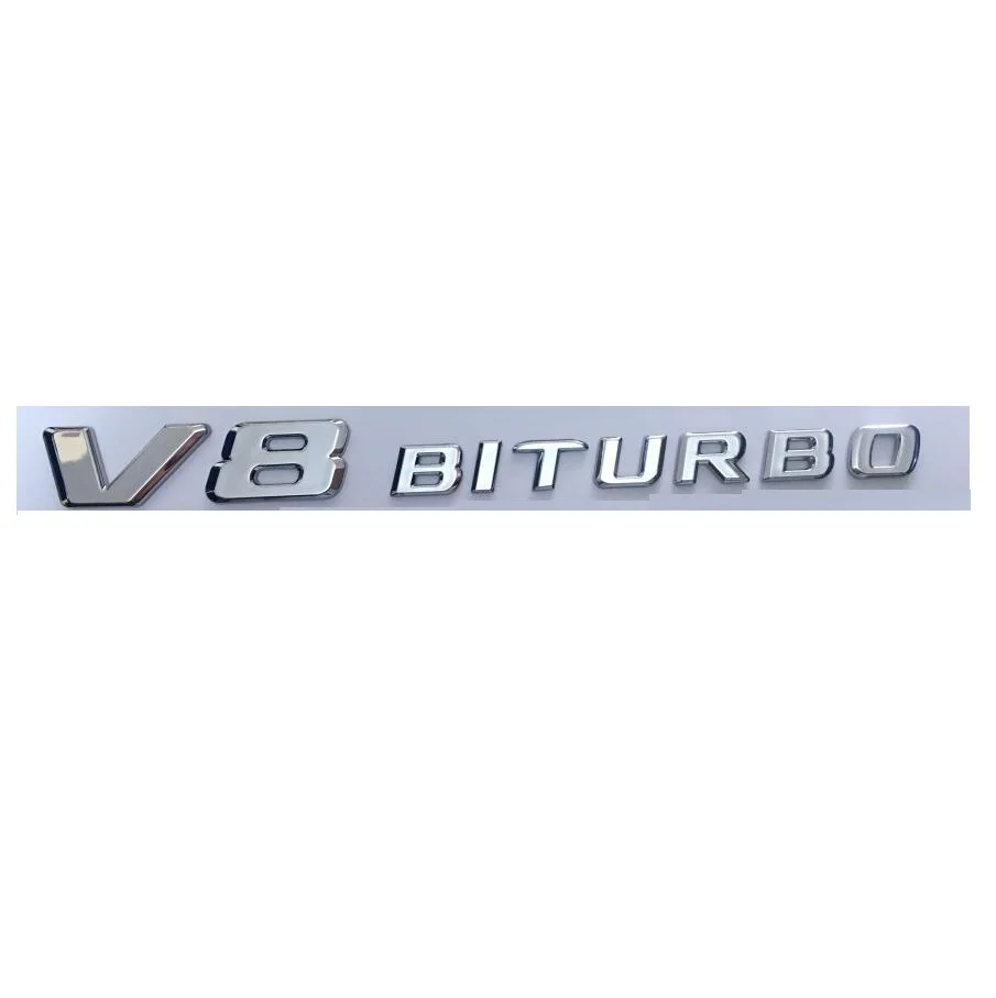 V8 BITURBO Emblems Car Badges Decal Sticker