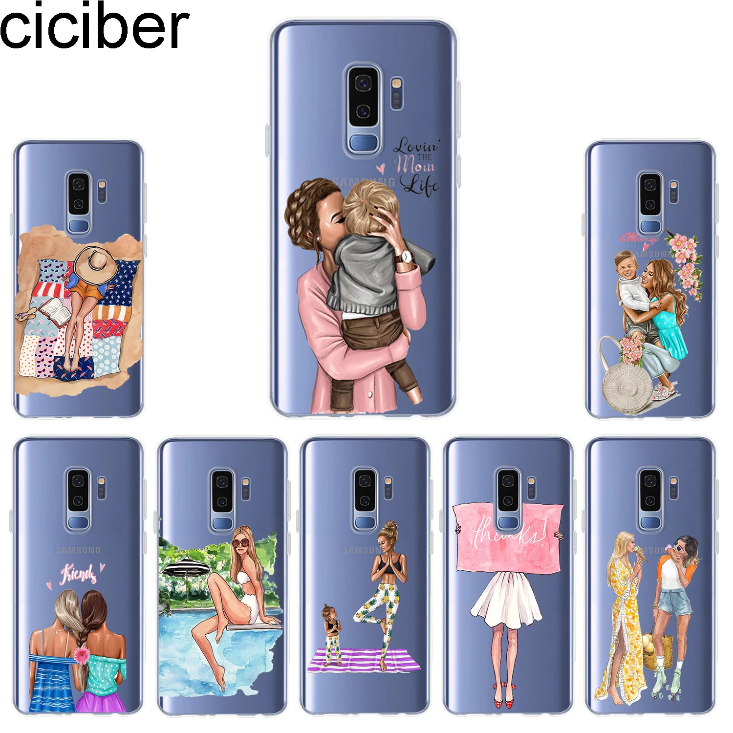 Ciciber чехол для телефона Samsung Galaxy S10 + S10e Lite мягкая задняя крышка из ТПУ S9 S8 S7 S6 S5 Edge Plus