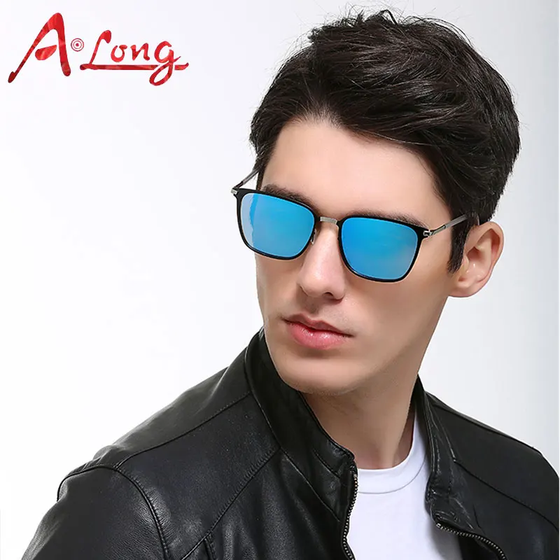 A Long Fashion Men Polarized Sunglasses Vintage Classic Metal