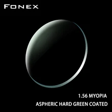 FONEX-gafas asféricas de resina para miopía, lentes de presbicia óptica para hipermetropía, graduadas con CR-39, 1,56, 1,61, 1,67, 1,74, (+ 12,00 ~-12,00)