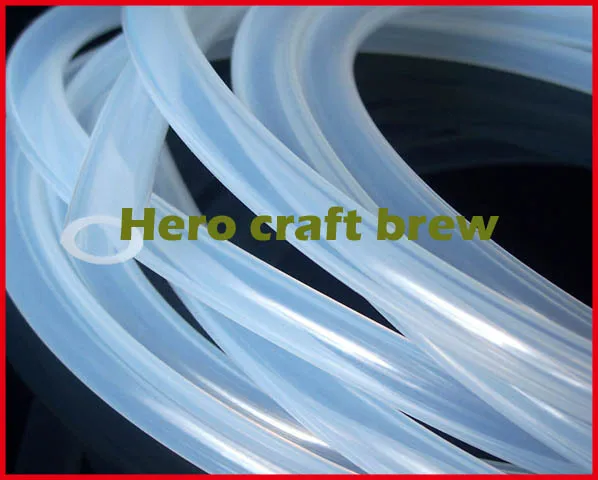 

home brew silicone tube 8*12 5m food grade high temperature resistance silicone tube beer filling wort transfer hero crat brew