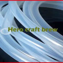 Силиконовая трубка для домашнего пивоварения, 8*12, 5 м, пищевая, высокая термостойкость, силиконовая трубка для наполнения пива, сусла, передача, герой, крат, пивоварение