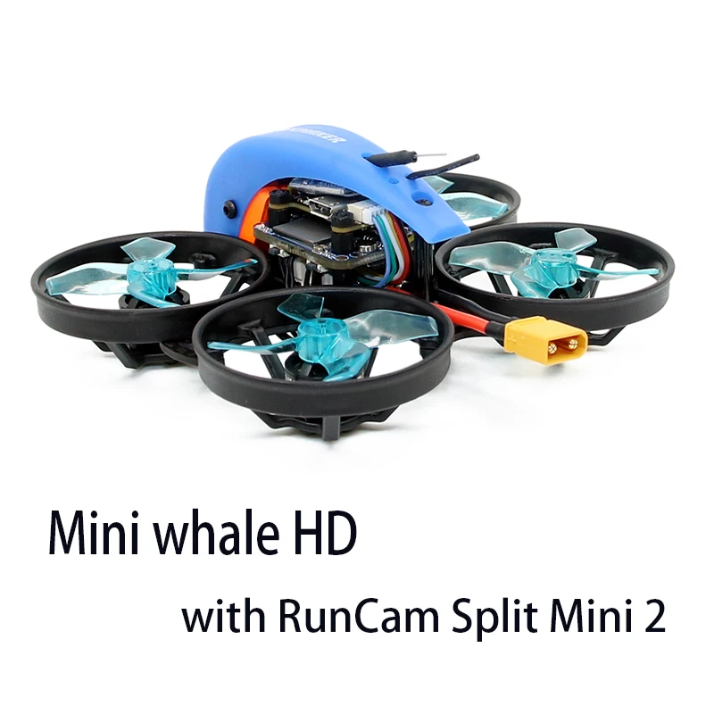 1 шт. SPCMAKER Mini Whale FPV гоночный Радиоуправляемый Дрон ультра светильник маленький 78 мм 1080P HD карта Запись HD 2-S RunCam ROBIN камера парящая