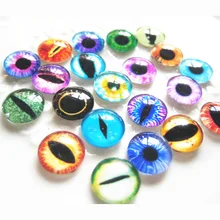 50pcs bag Colorful Glasses Dolls Eyes Dinosaur eyes Doll toys DIY Craft Eyes Dinosaur Dragon Animal