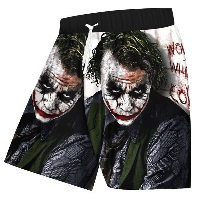 Ogkb Beach Shorts Man 3d Print Suicide Squad Joker Boardshorts For Men S Loose Polyester Quick Dry Streetwear Sweatshorts 5xl Dr Casual Shorts Aliexpress